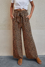 Load image into Gallery viewer, Wide Leg Leopard Pants
