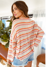 Load image into Gallery viewer, Striped Knit Pocket Top
